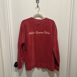 Alpha Gamma Delta sweatshirt, Comfort Colors